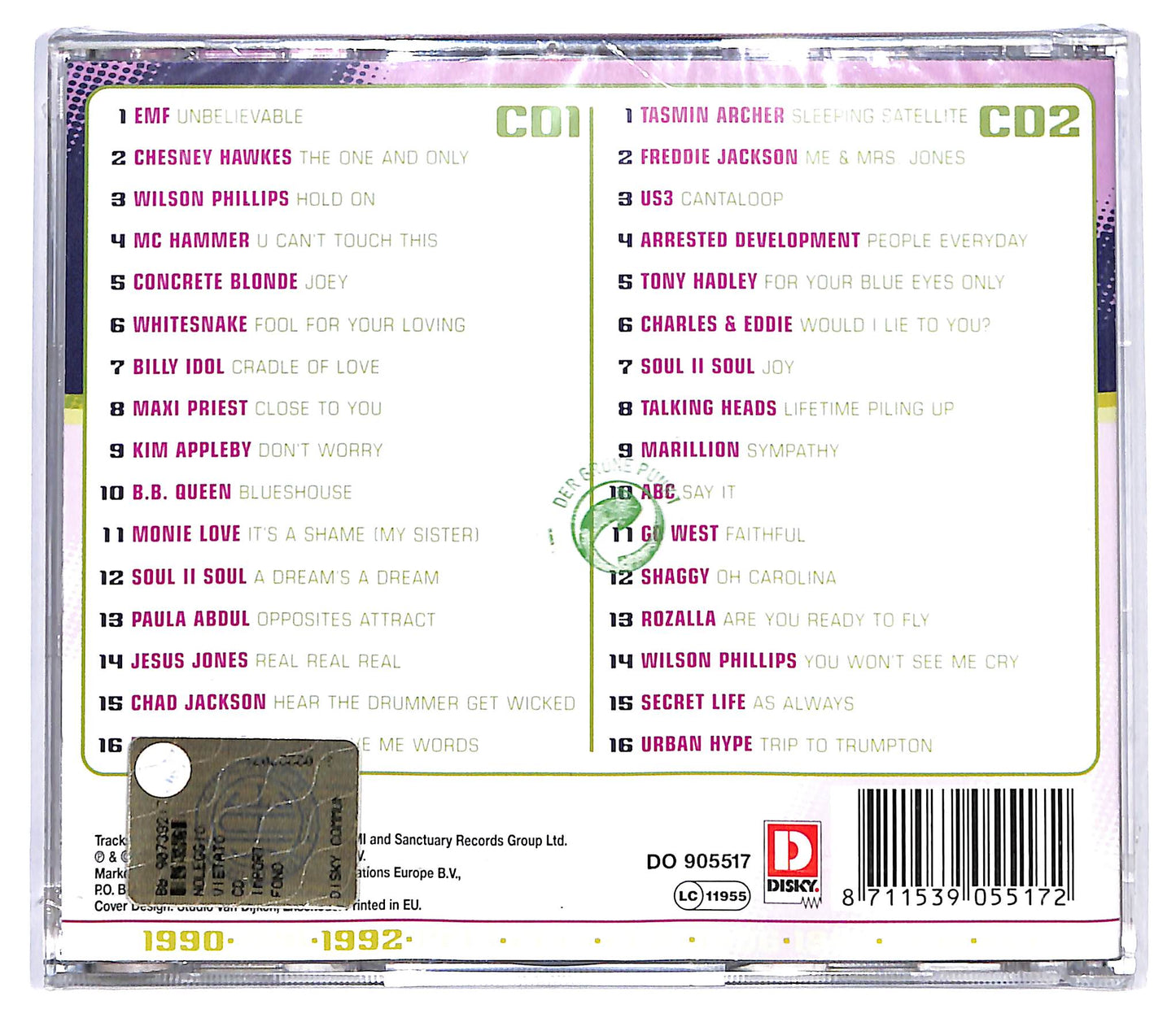 EBOND Various - Best Of 90's (1990+1992) CD CD130346