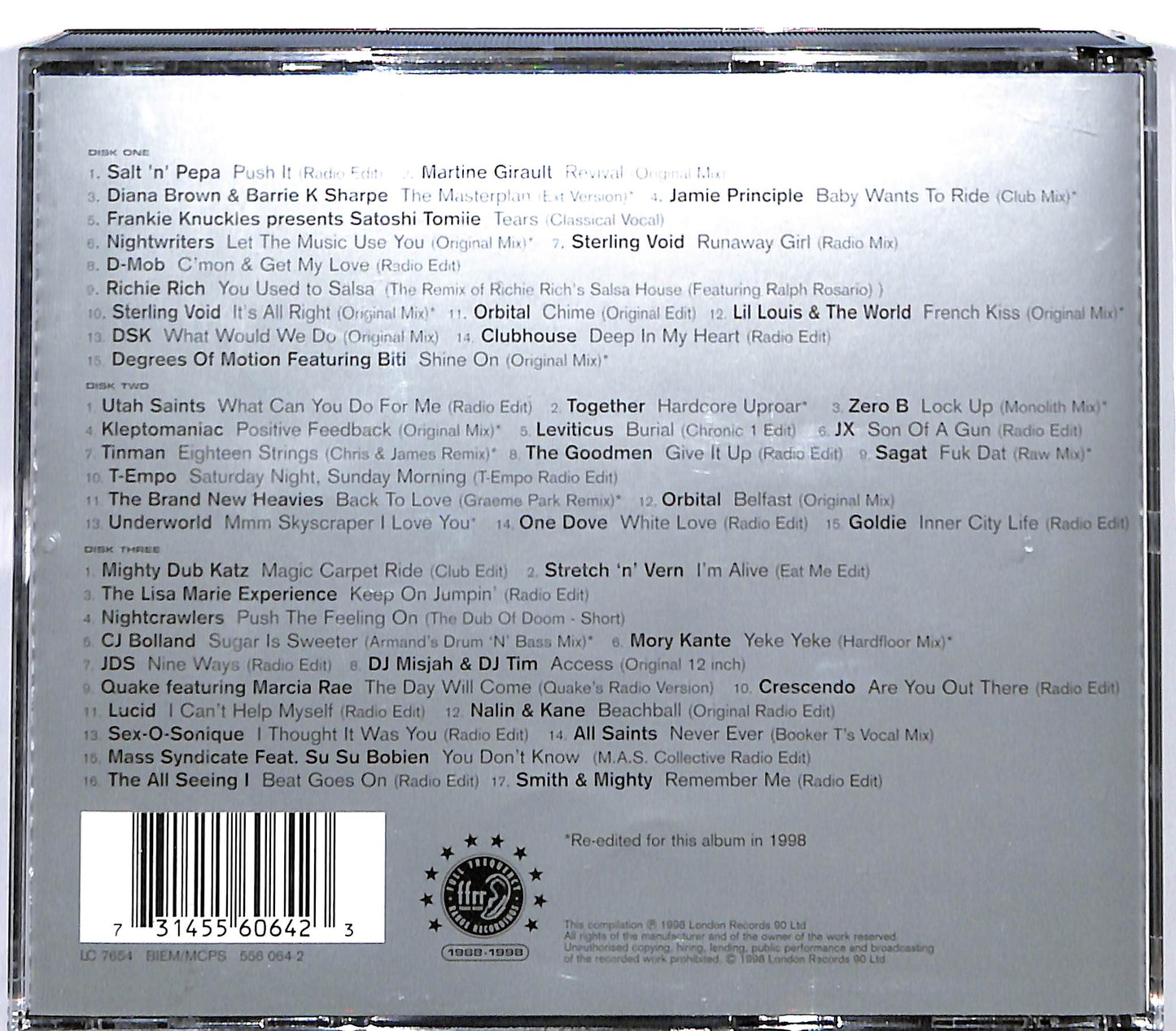 EBOND Various - FFRR Classics 1988 - 1998 CD CD130350