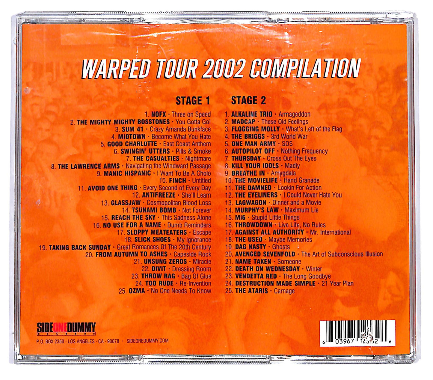 EBOND Various - Vans Warped Tour (2002 Tour Compilation) CD CD130355