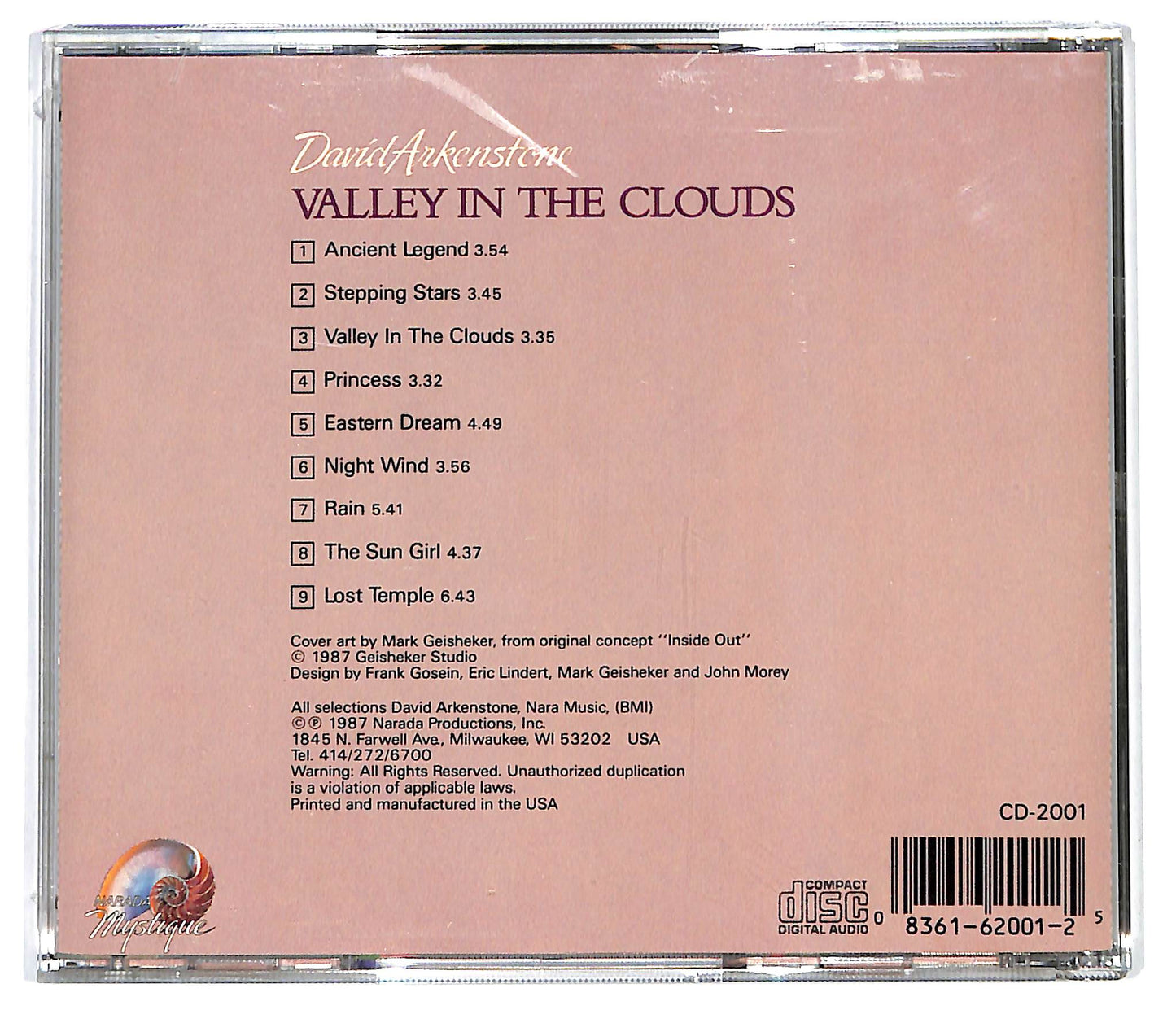 EBOND David Arkenstone - Valley In The Clouds CD CD130429