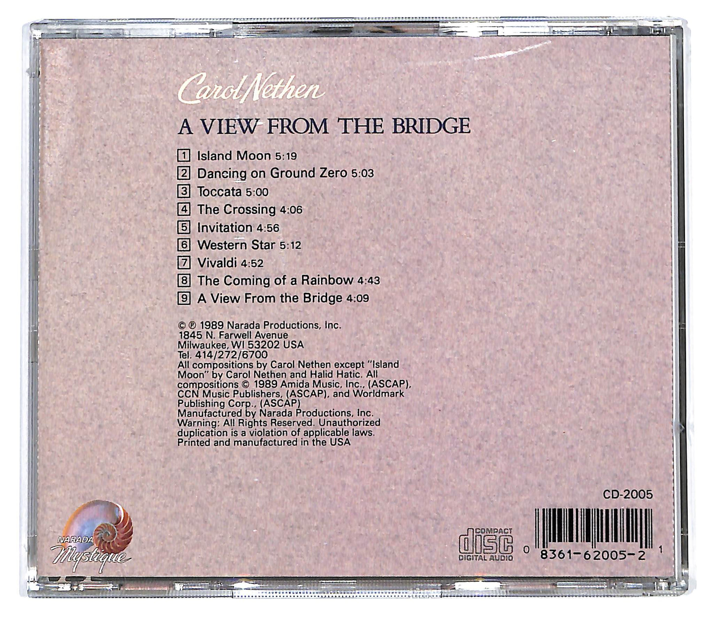 EBOND Carol Nethen - A View From The Bridge CD CD130521