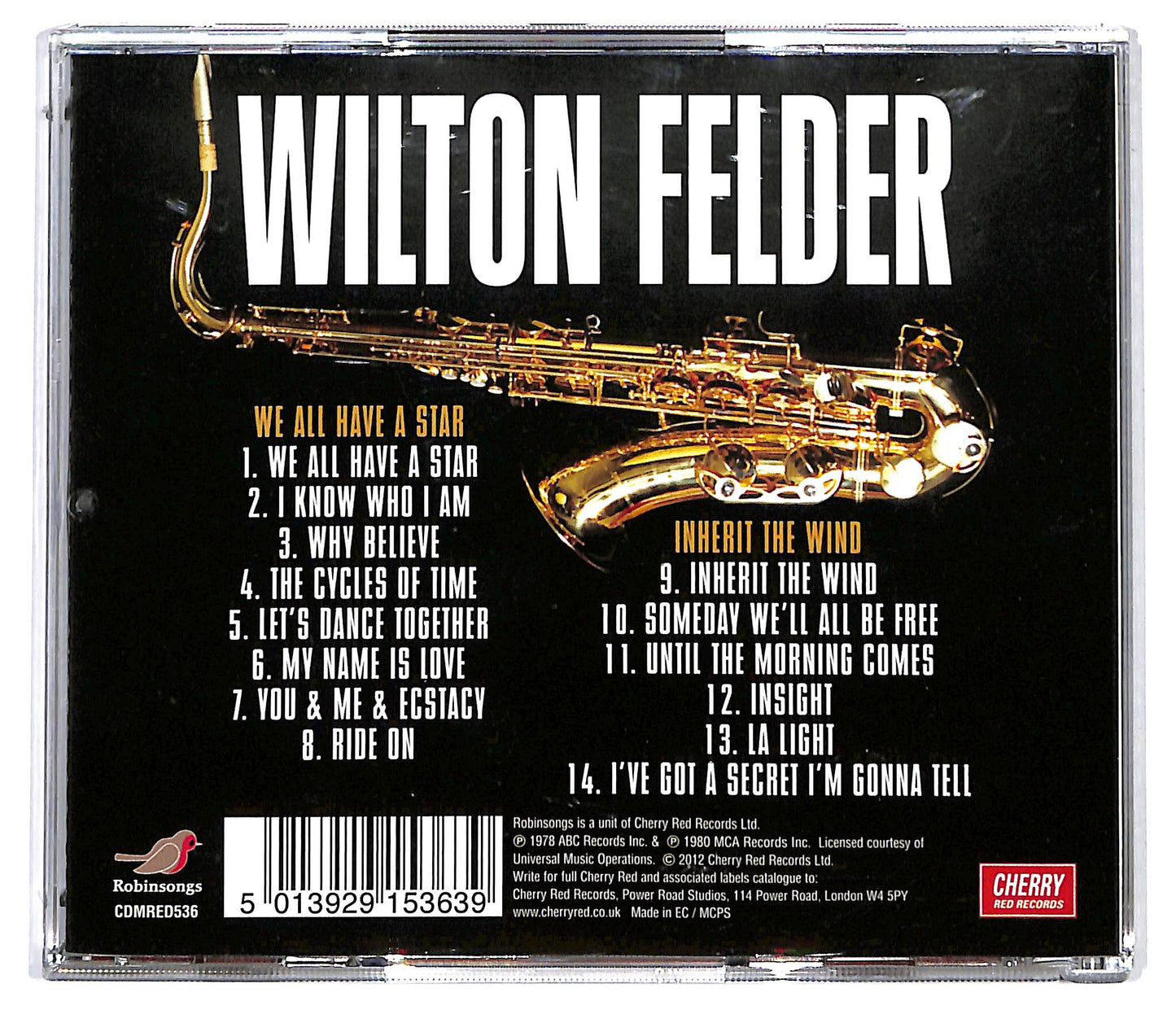 EBOND Wilton Felder - We All Have A Star / Inherit The Wind CD CD130528