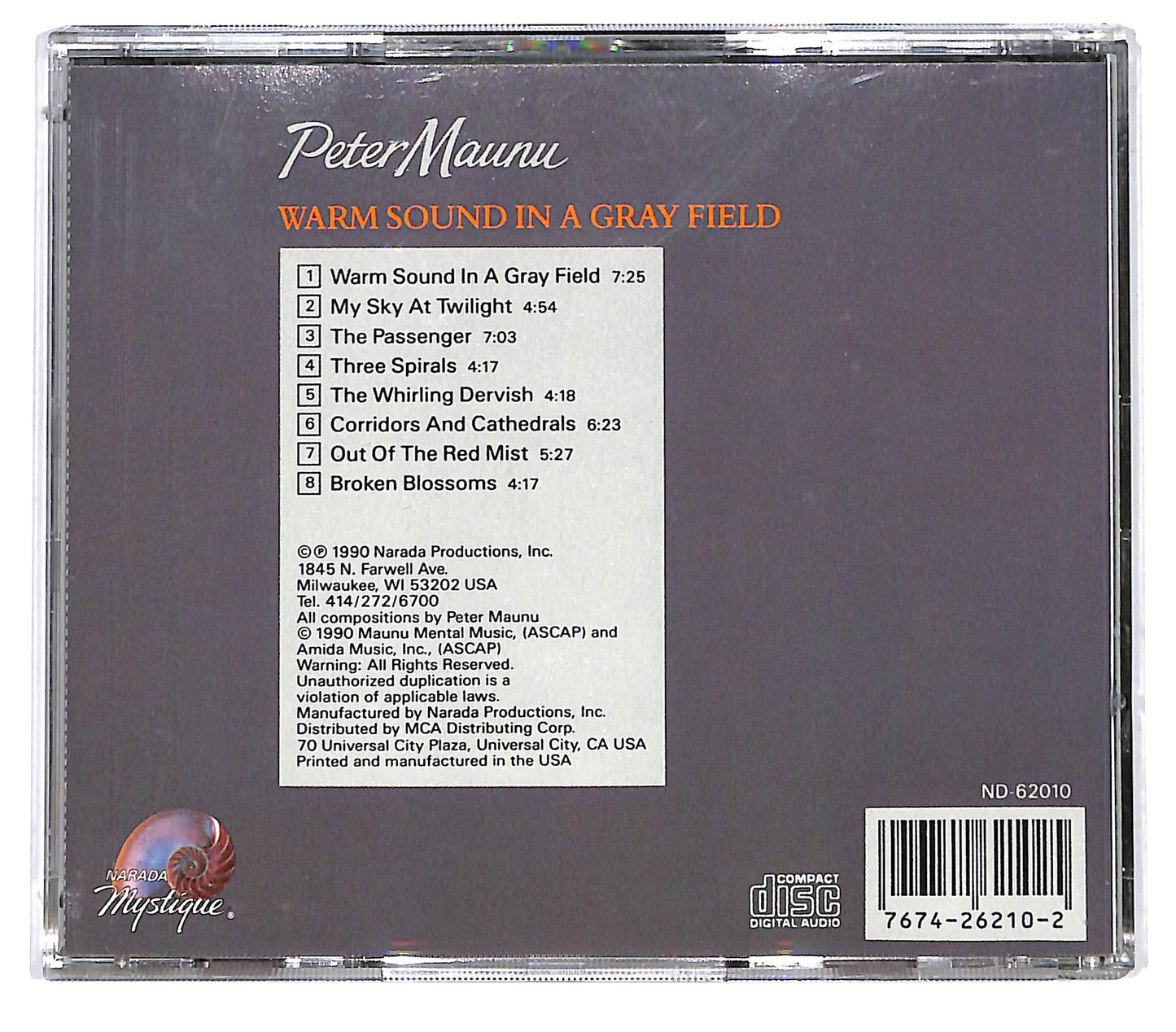 EBOND Peter Maunu - Warm Sound In A Gray Field CD CD130534