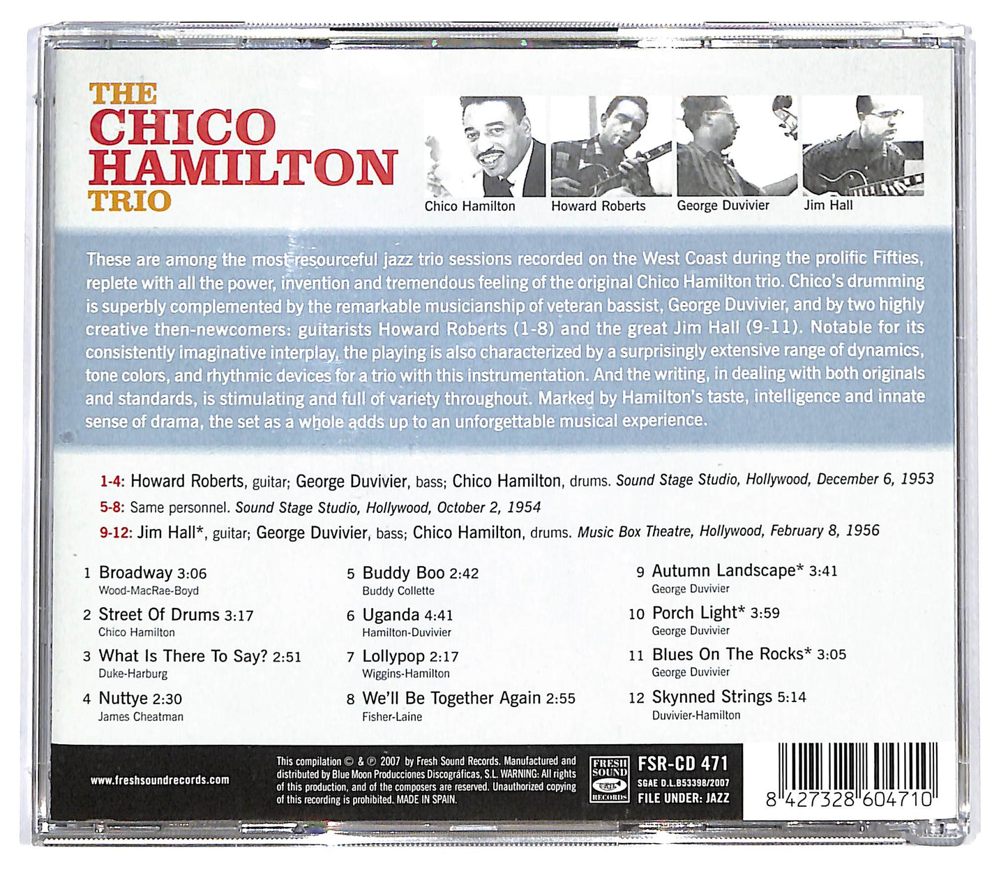 EBOND The Chico Hamilton Trio - The Chico Hamilton Trio CD CD130560
