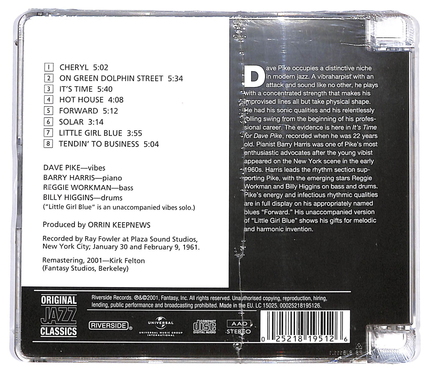 EBOND Dave Pike - It's Time For Dave Pike CD CD130601