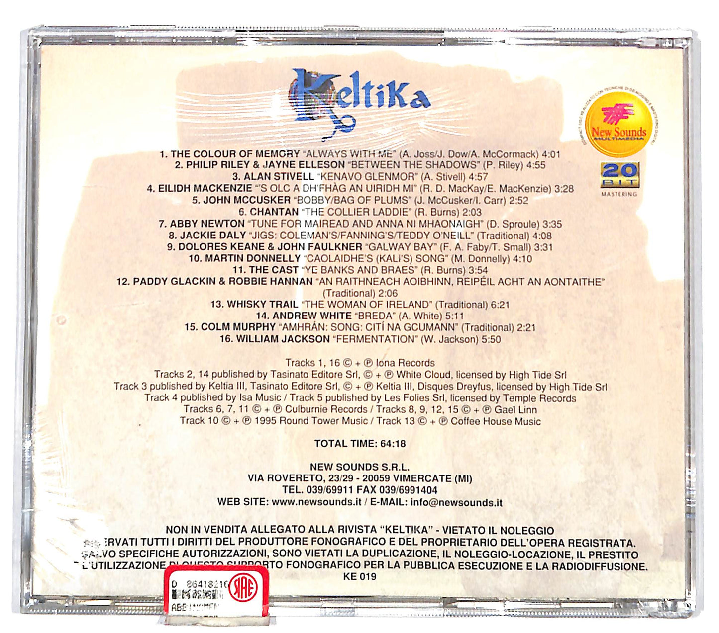 EBOND Various - Keltika Vol.19 CD CD130645