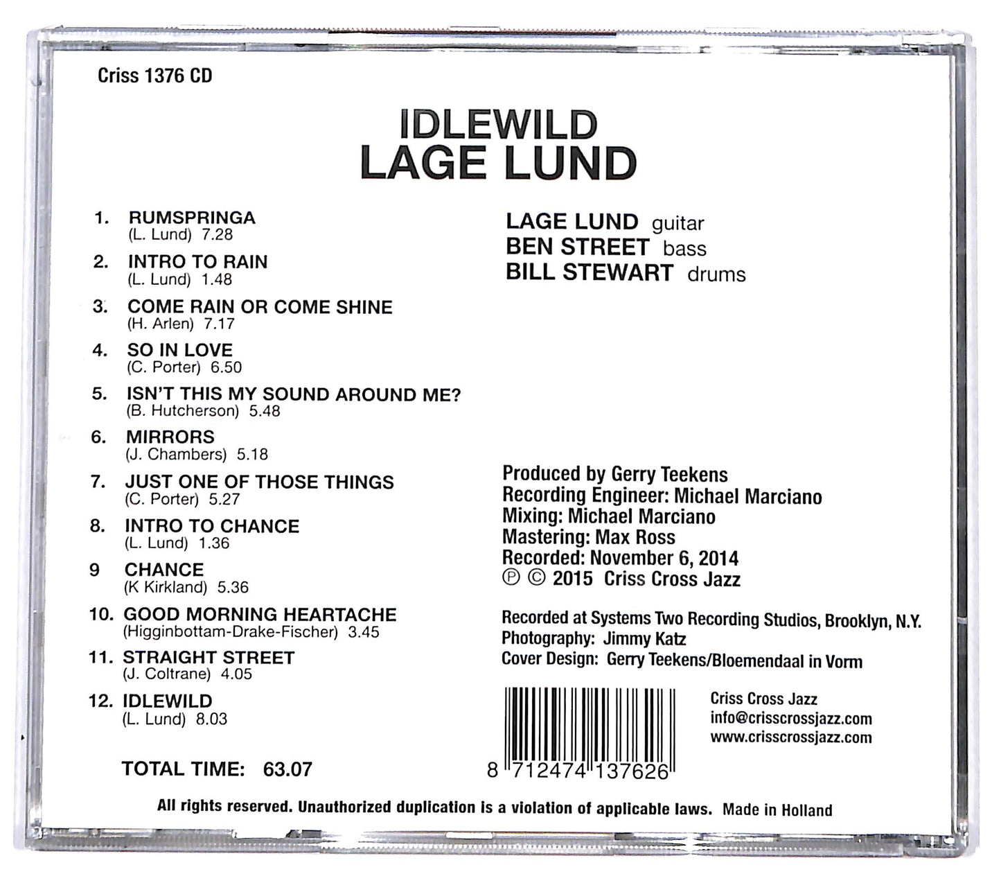 EBOND Lage Lund - Idlewild CD CD130706