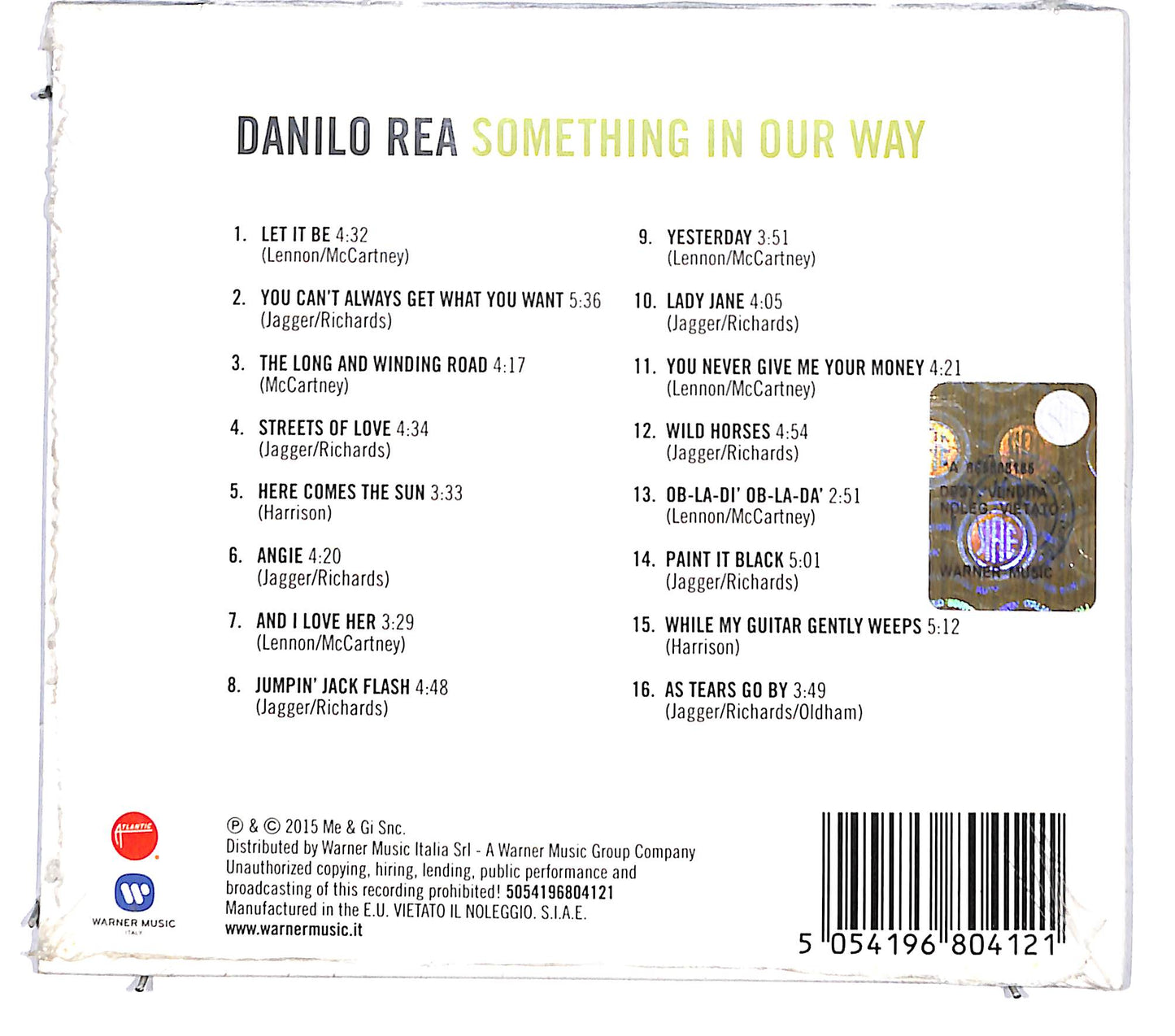 EBOND Danilo Rea - Something In Our Way DIGIPACK CD CD130728