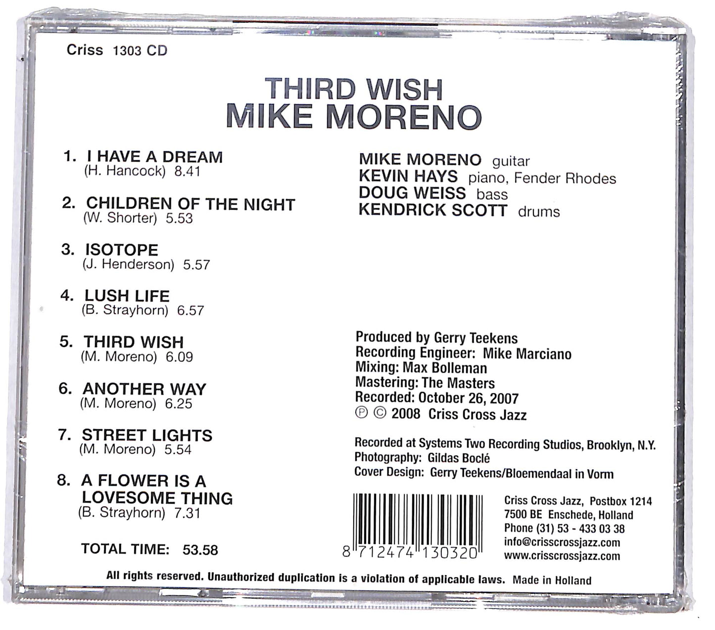 EBOND Mike Moreno - Third Wish CD CD130754
