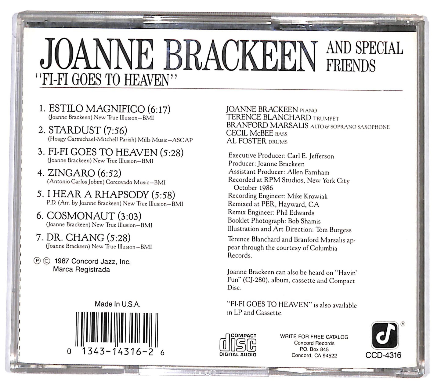 EBOND Joanne Brackeen And Special Friends - Fi-Fi Goes To Heaven CD CD130765