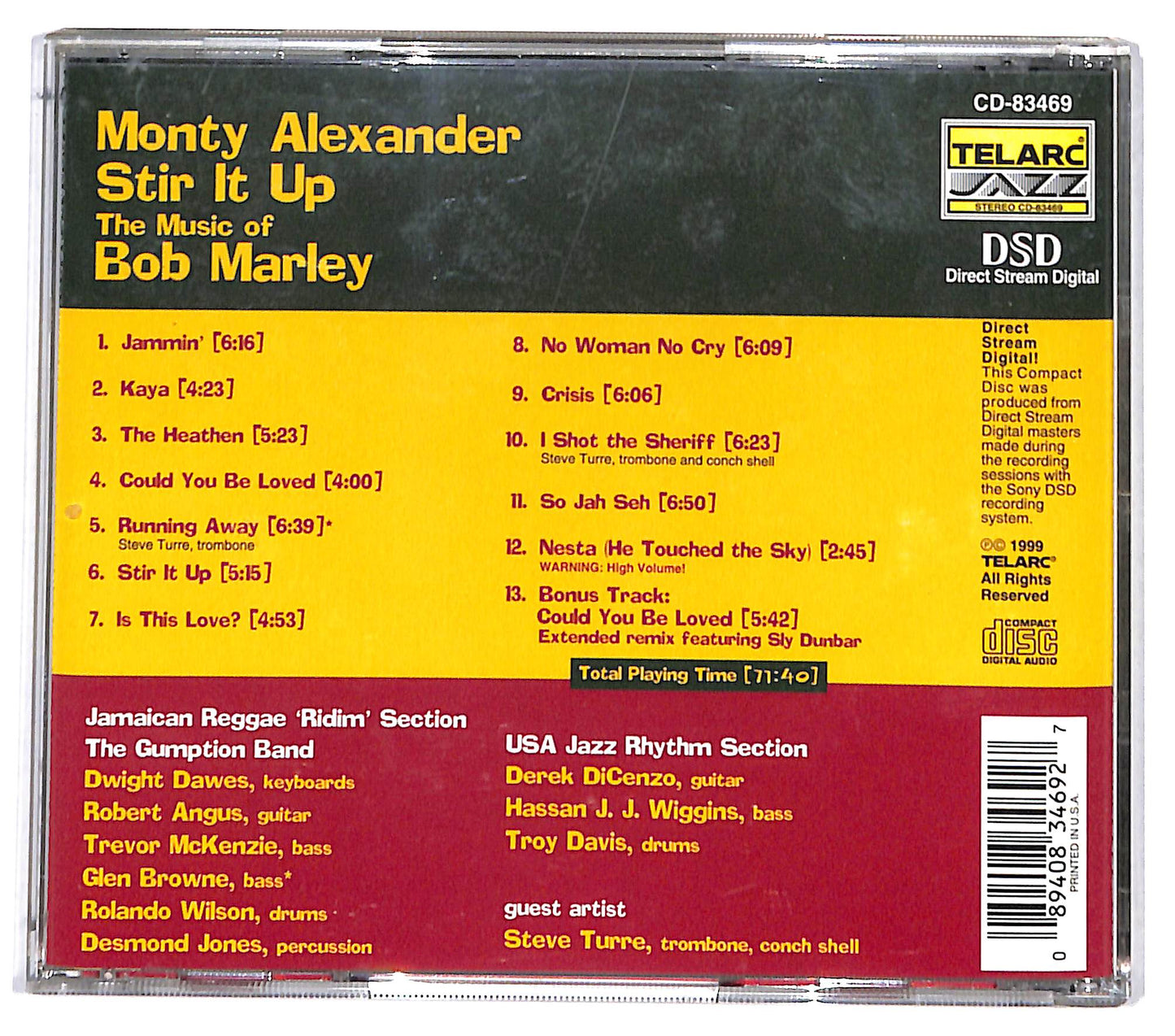 EBOND Monty Alexander - Stir It Up - The Music Of Bob Marley CD CD130819