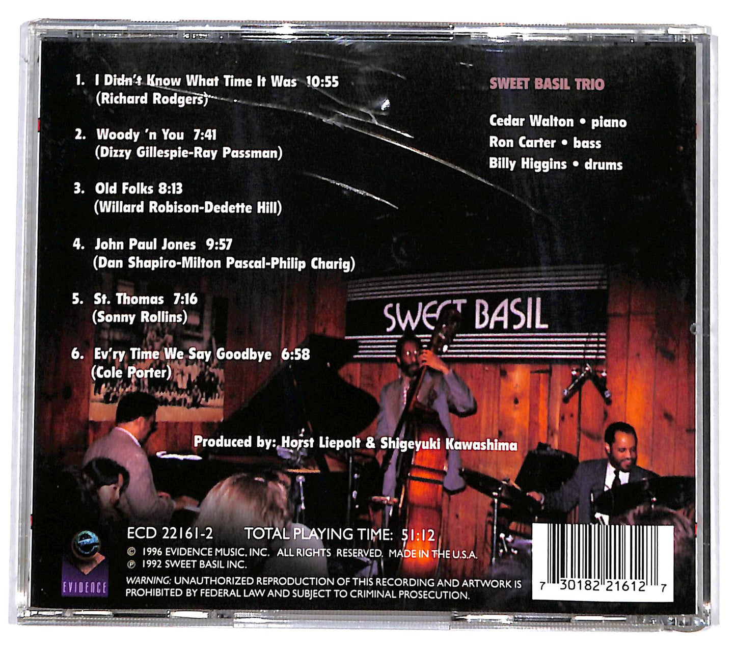 EBOND Cedar Walton Sweet Basil Trio - St. Thomas CD CD130824