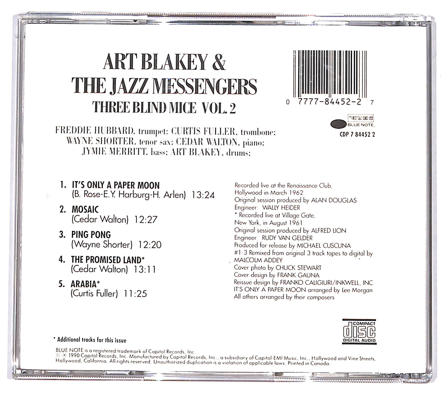 EBOND Art Blakey & The Jazz Messengers - 3 Blind Mice Volume 2 CD CD130849