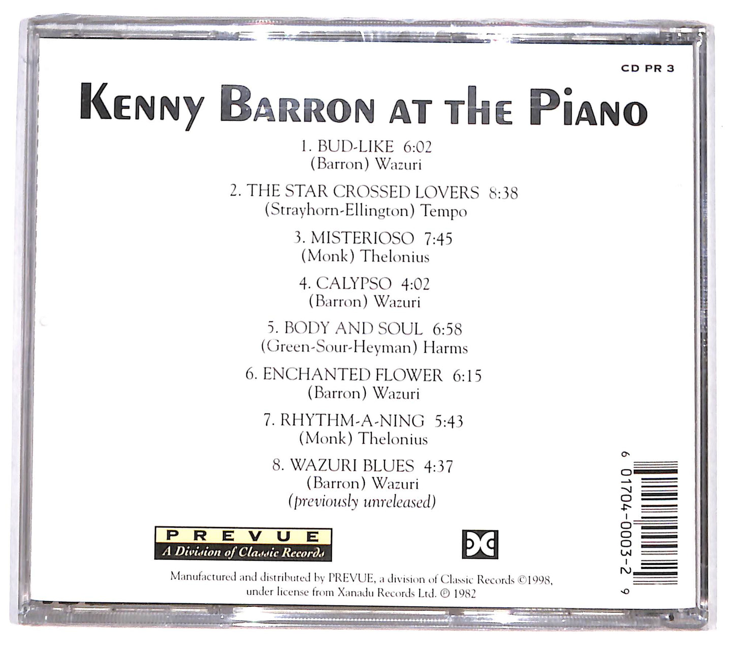 EBOND Kenny Barron - At The Piano CD CD130858