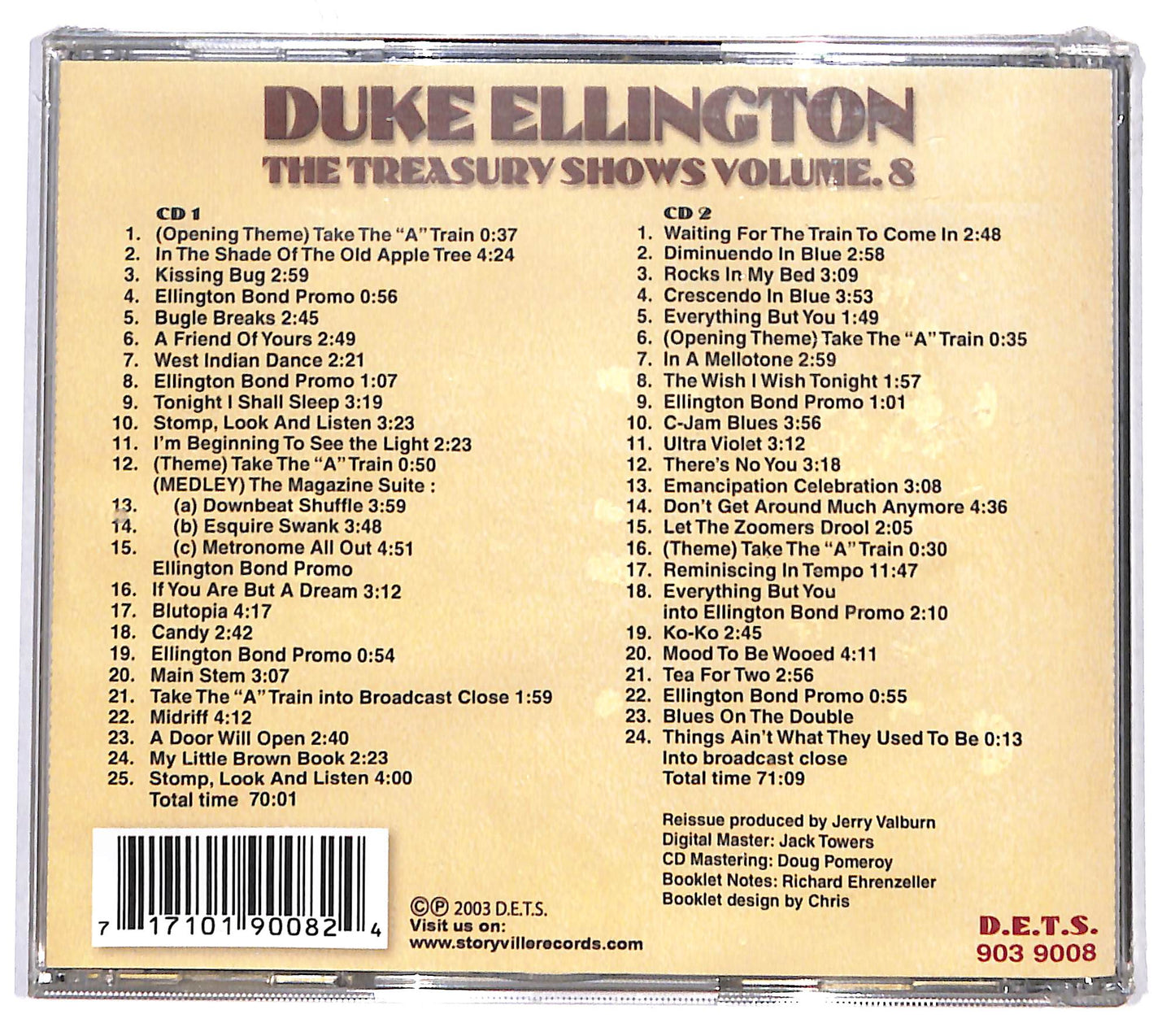EBOND Duke Ellington And His Orchestra - The Treasury Shows Vol.8 CD CD130915