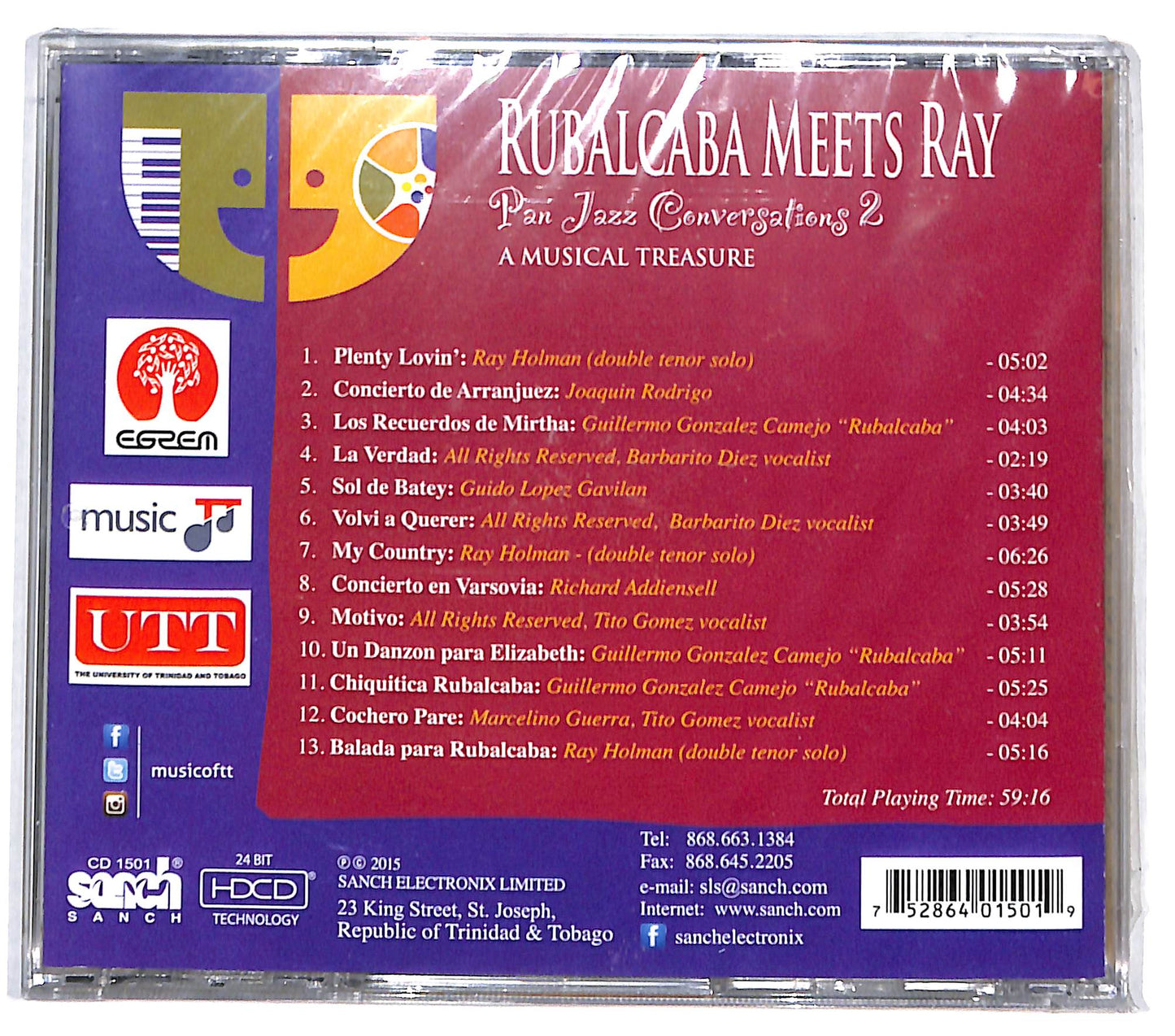 EBOND Rubalcaba Meets Ray - Pan Jazz Conversations 2 CD CD131024