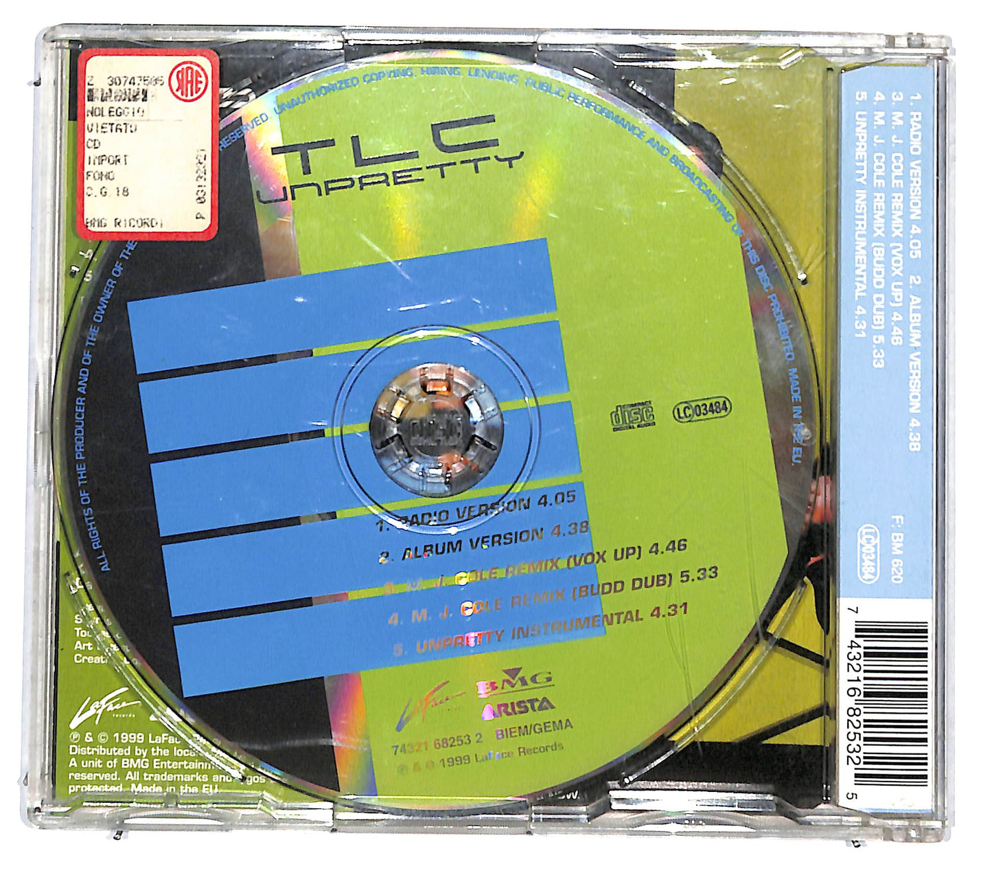EBOND TLC - Unpretty CD CD131049