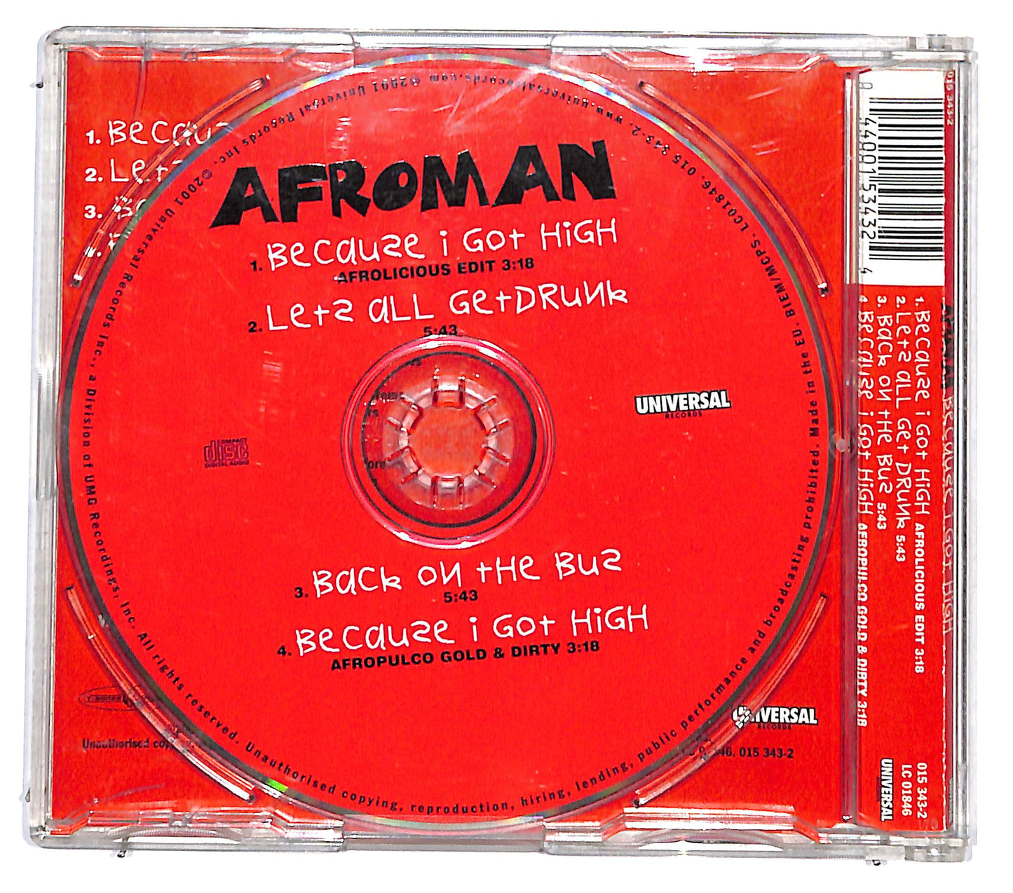 EBOND Afroman - Because I Got High CD CD131059