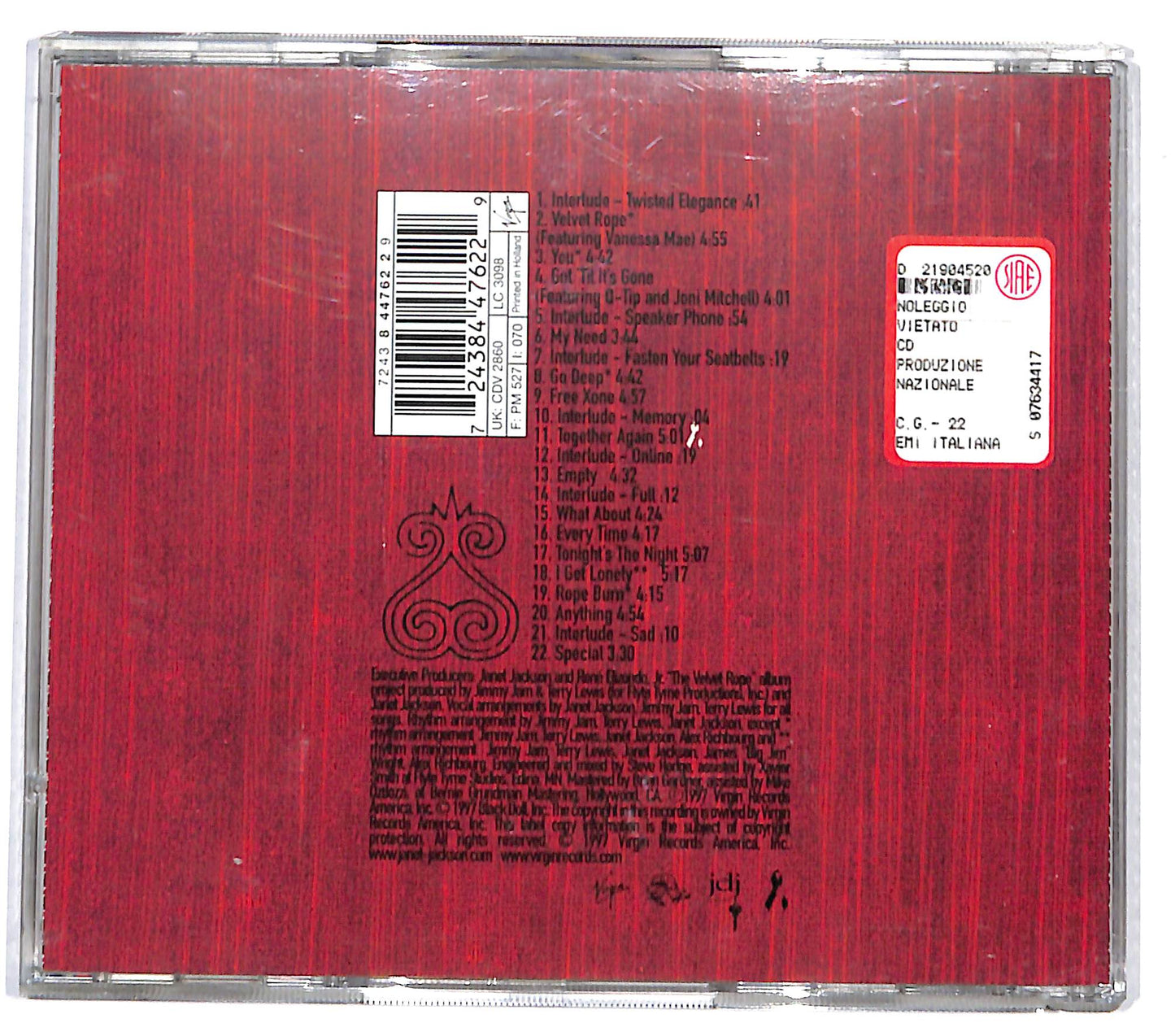 EBOND Janet - The Velvet Rope CD CD131067