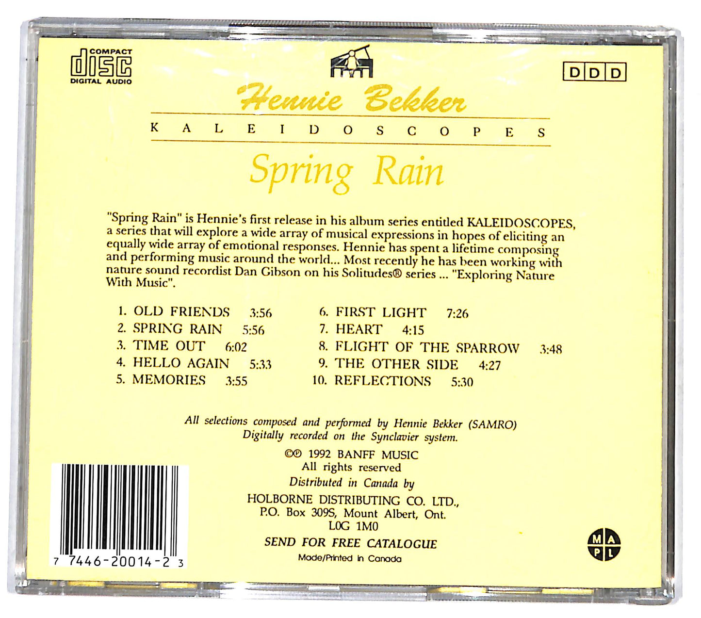 EBOND Hennie Bekker - Spring Rain CD CD131109