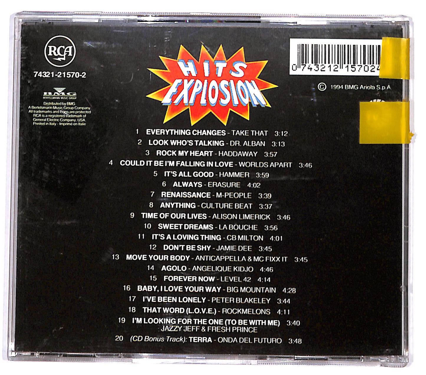 EBOND Various - Hits Explosion - Summer '94 CD CD131202