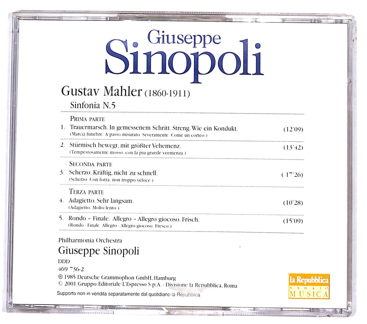 EBOND Mahler - Symphony No. 5 EDITORIALE CD CD131224