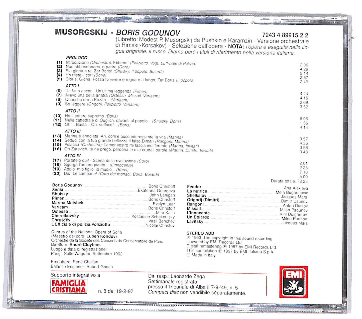 EBOND Musorgskij - Boris Godunov (Le Pagine Piu Belle) CD CD131258