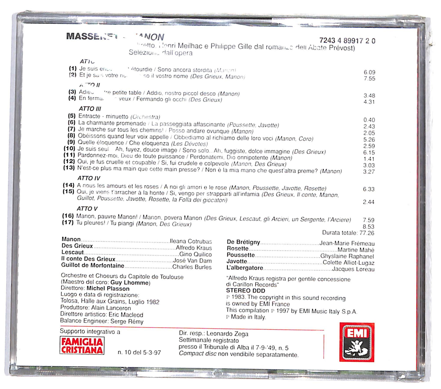 EBOND Jules Massenet - Manon (Le Pagine Piu Belle) CD CD131259