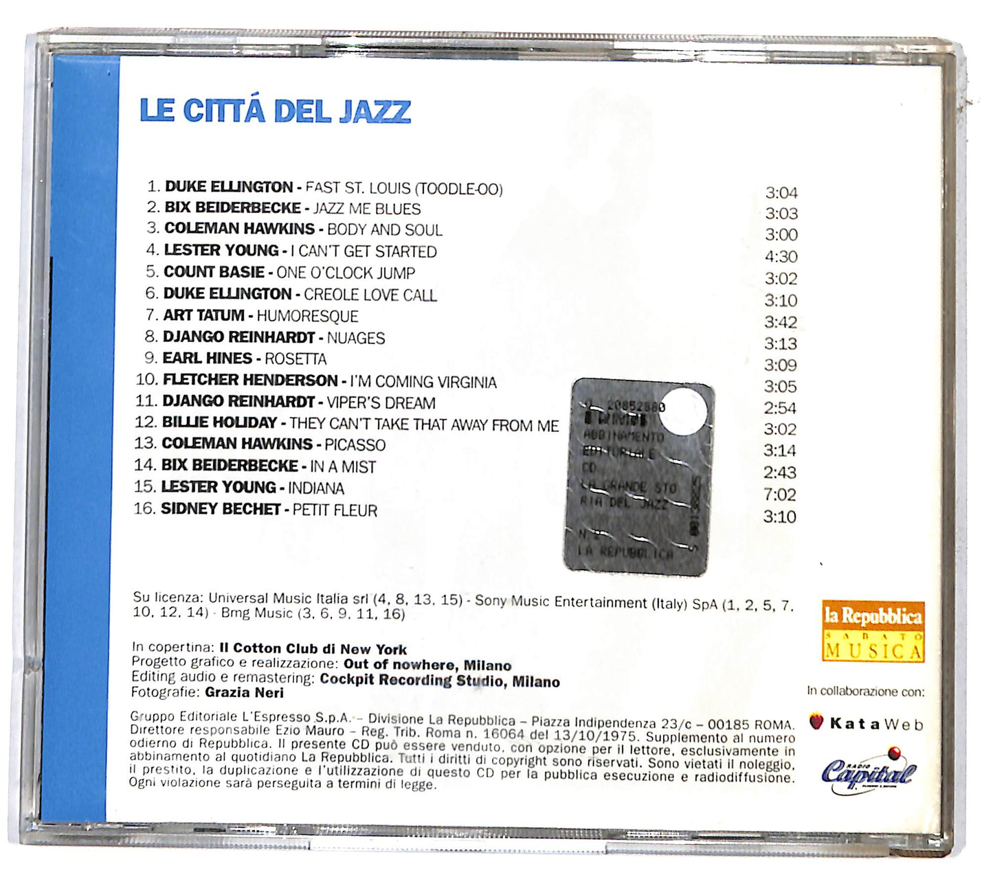 EBOND Various - Le Citta Del Jazz EDITORIALE CD CD131261