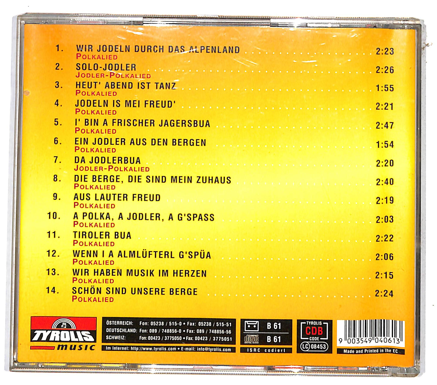 EBOND Various - Jodlergruße Aus Tirol (Div. Interpreten) CD CD131322