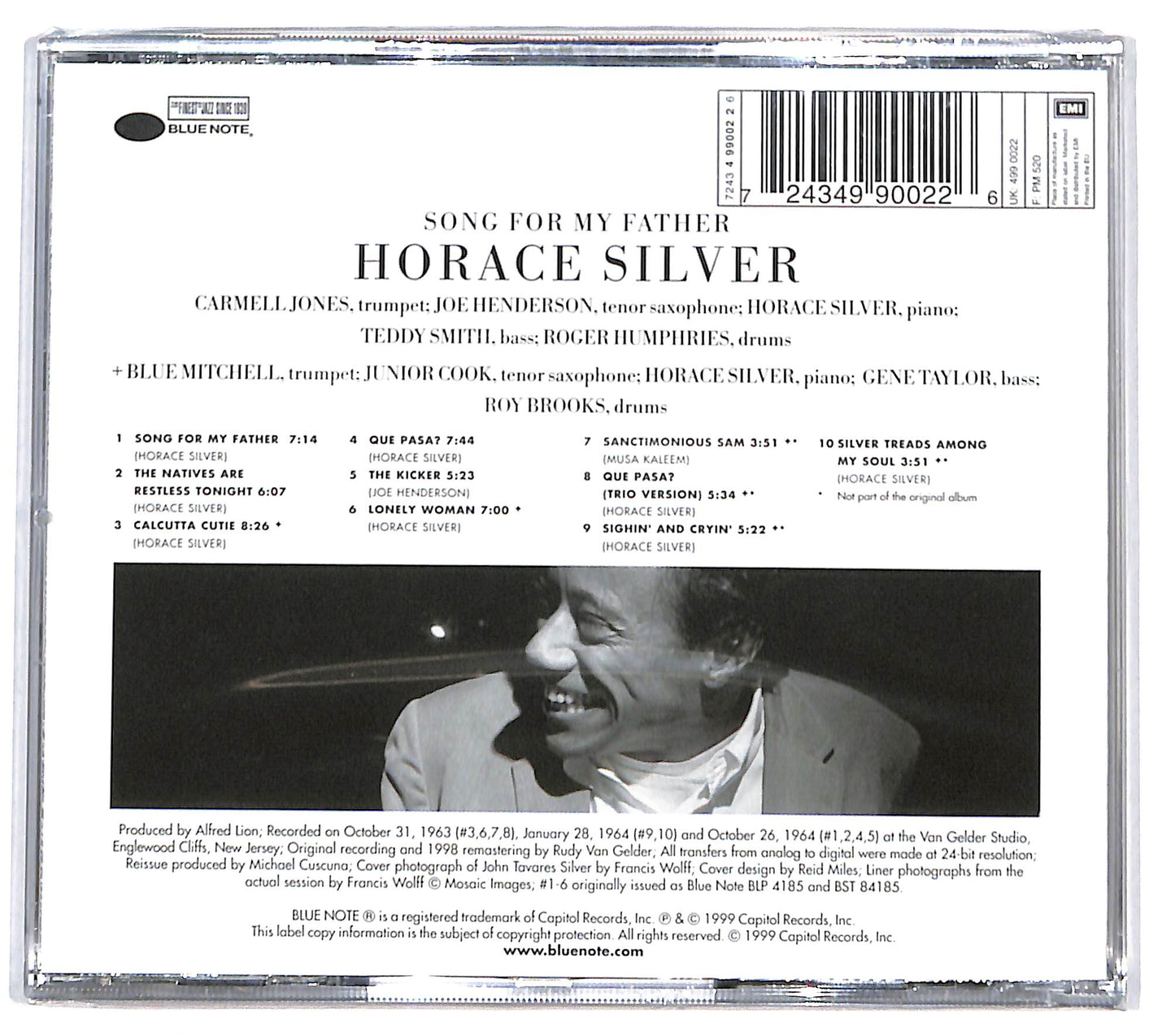EBOND The Horace Silver Quintet - Song For My Father CD CD131403