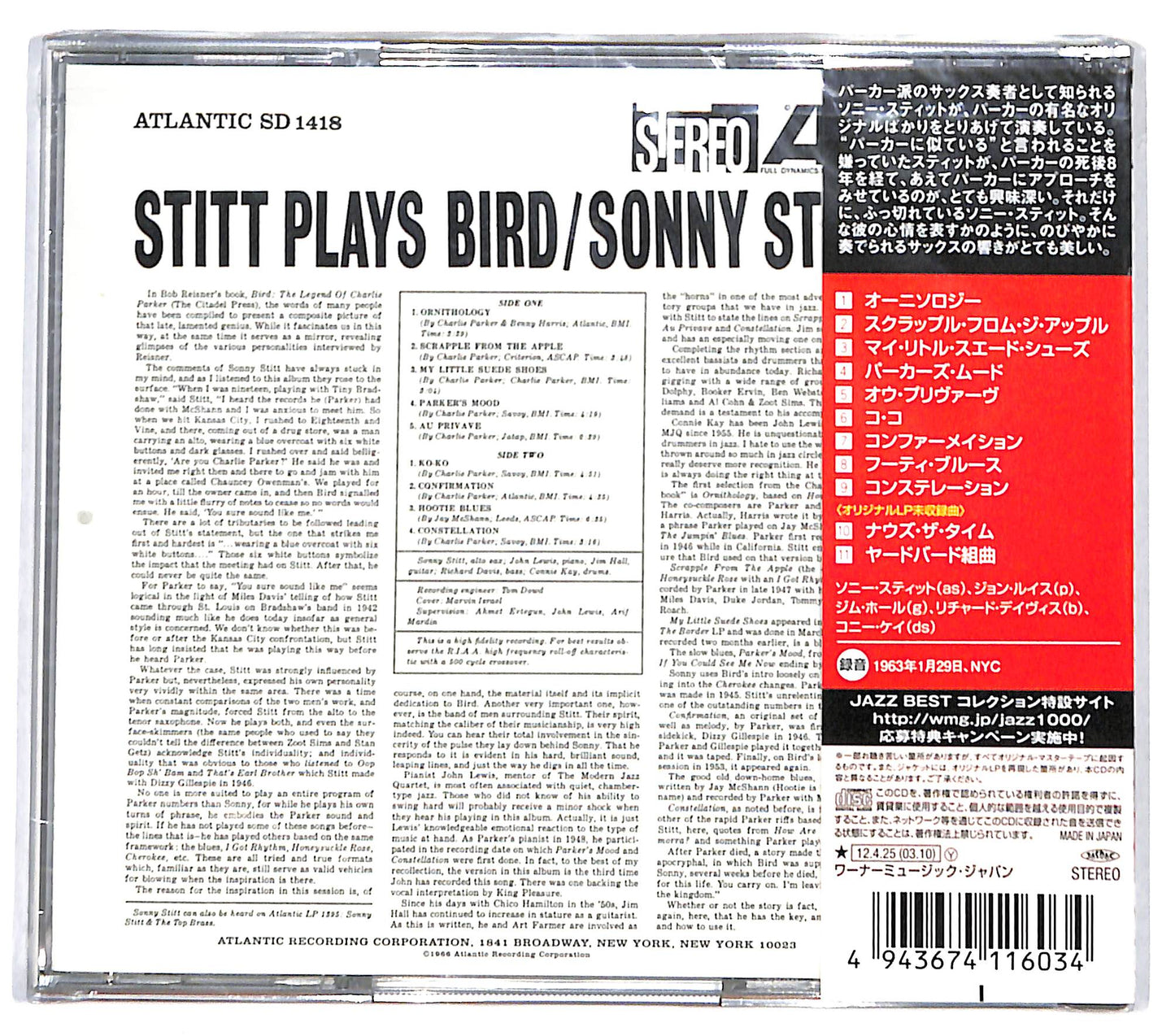 EBOND Sonny Stitt - Stitt Plays Bird CD CD131406
