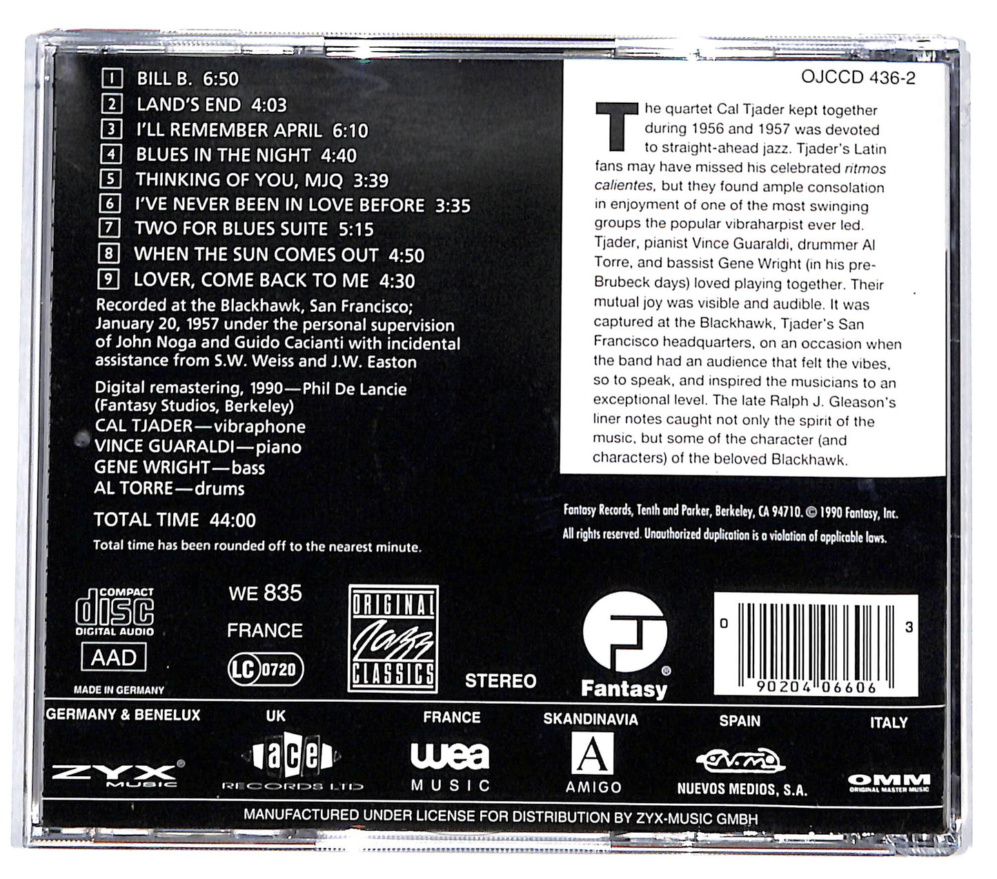 EBOND Cal Tjader Quartet - Jazz At The Blackhawk CD CD131453