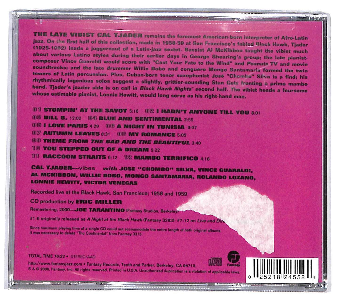 EBOND Cal Tjader - Black Hawk Nights CD CD131454