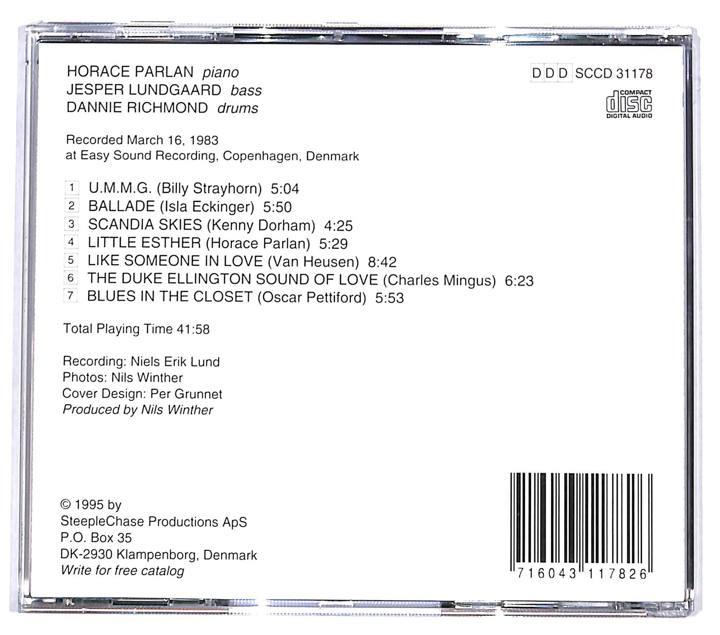 EBOND The Horace Parlan Trio - Like Someone In Love CD CD131504