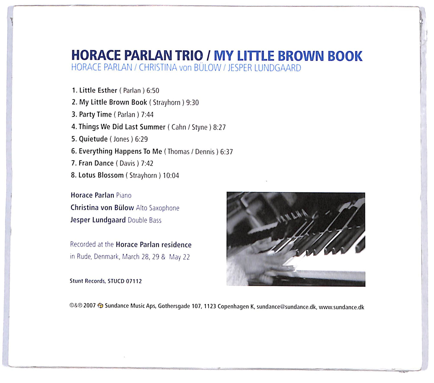 EBOND Horace Parlan Trio - My Little Brown Book CD CD131521