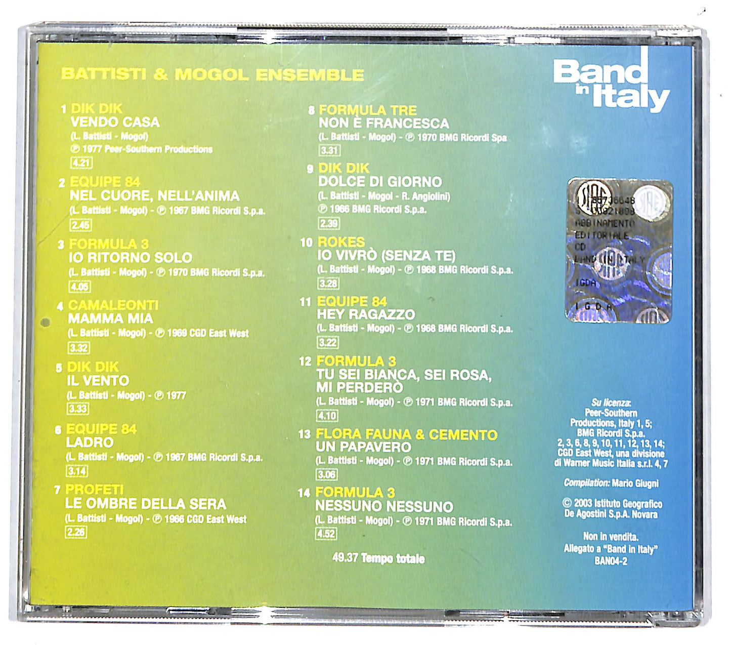 EBOND Various - Battisti & Mogol Ensemble CD CD131655