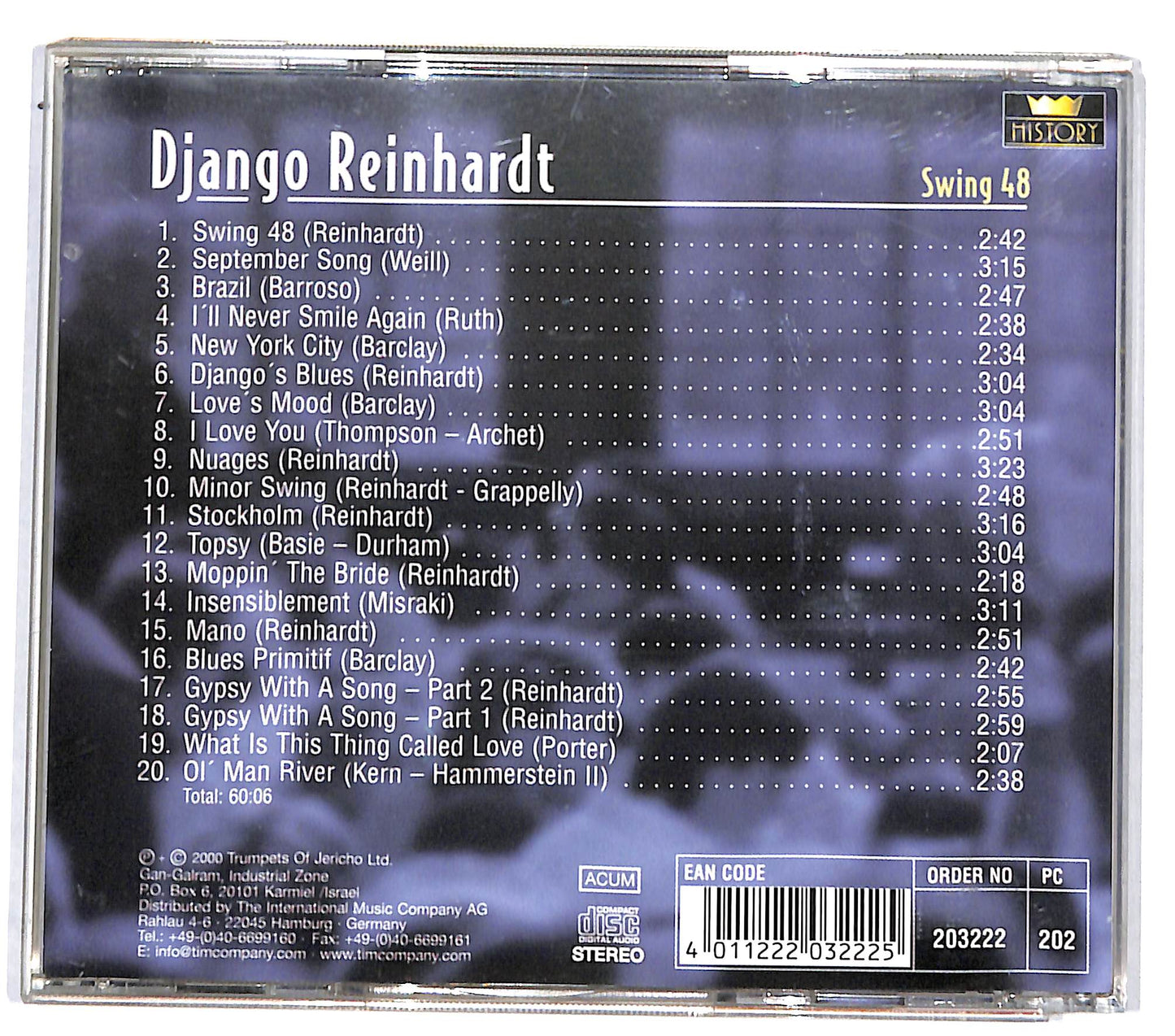 EBOND Django Reinhardt - Swing 48 CD CD131711