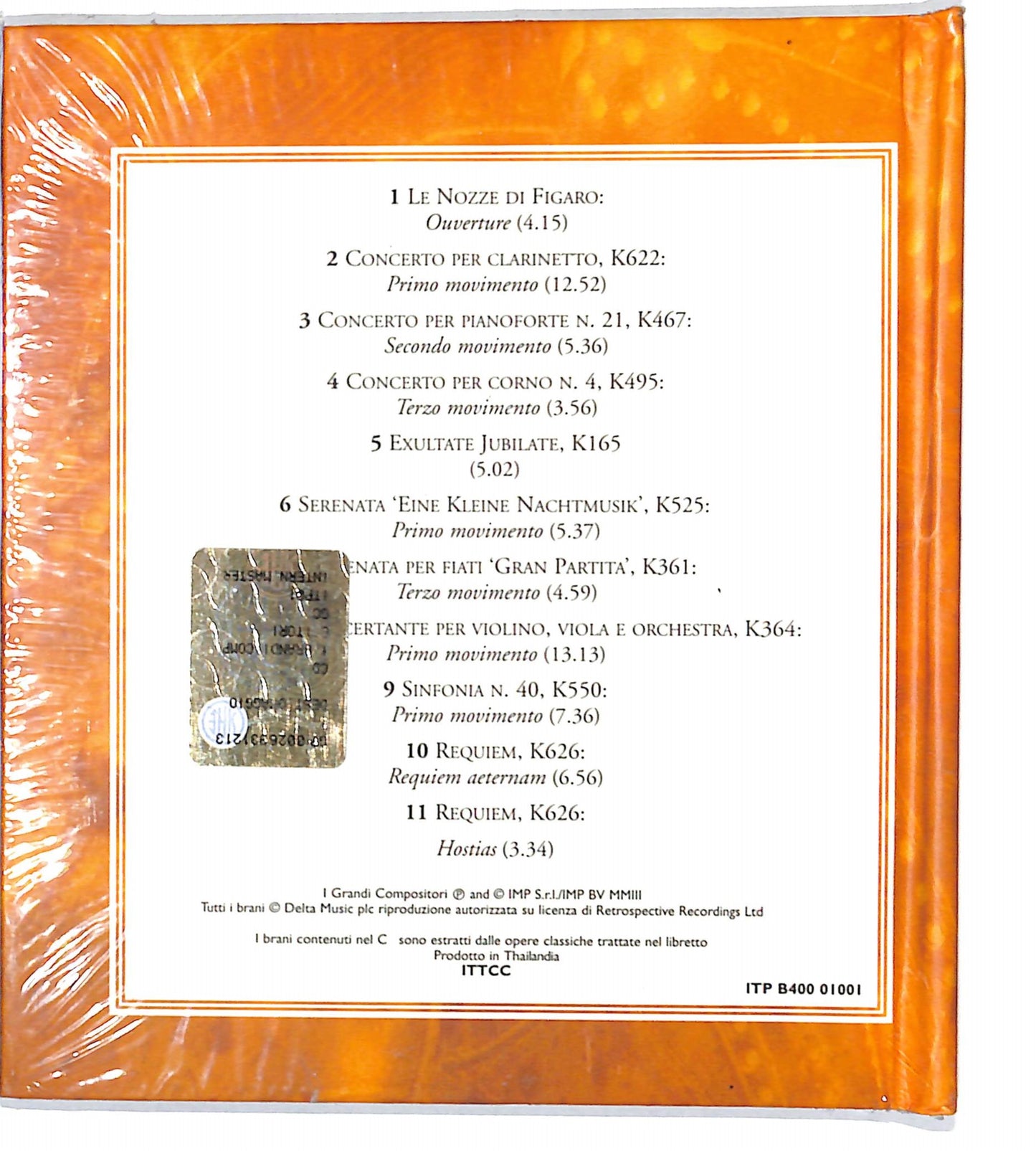 EBOND Mozart - I Suoi Capolavori CD CD131730
