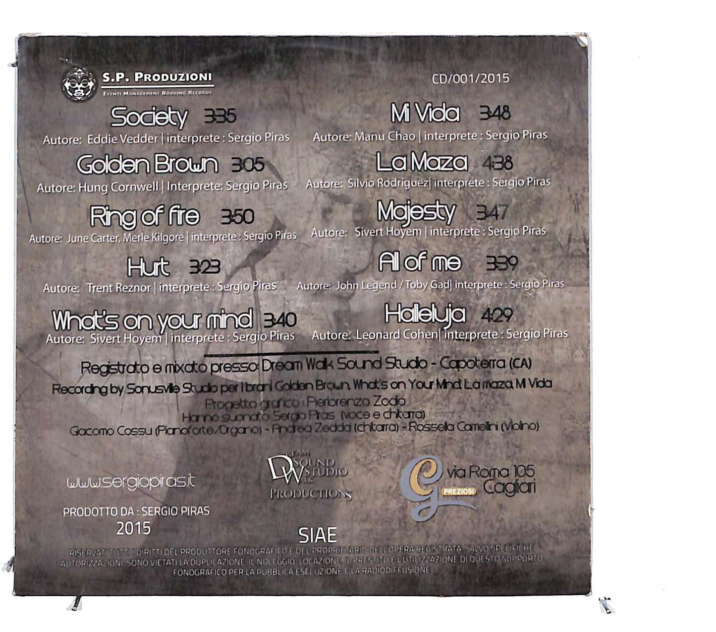 EBOND Sergio Piras - The Other side of me CD CD131732