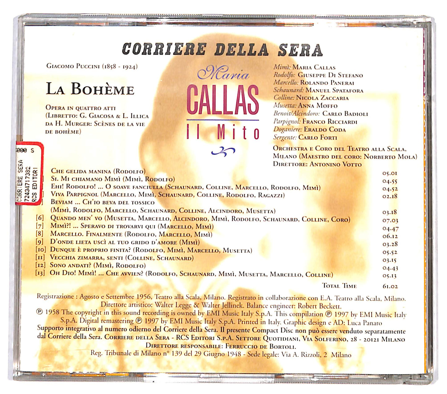 EBOND Maria Callas - il Mito - Puccini La Boheme CD CD131765