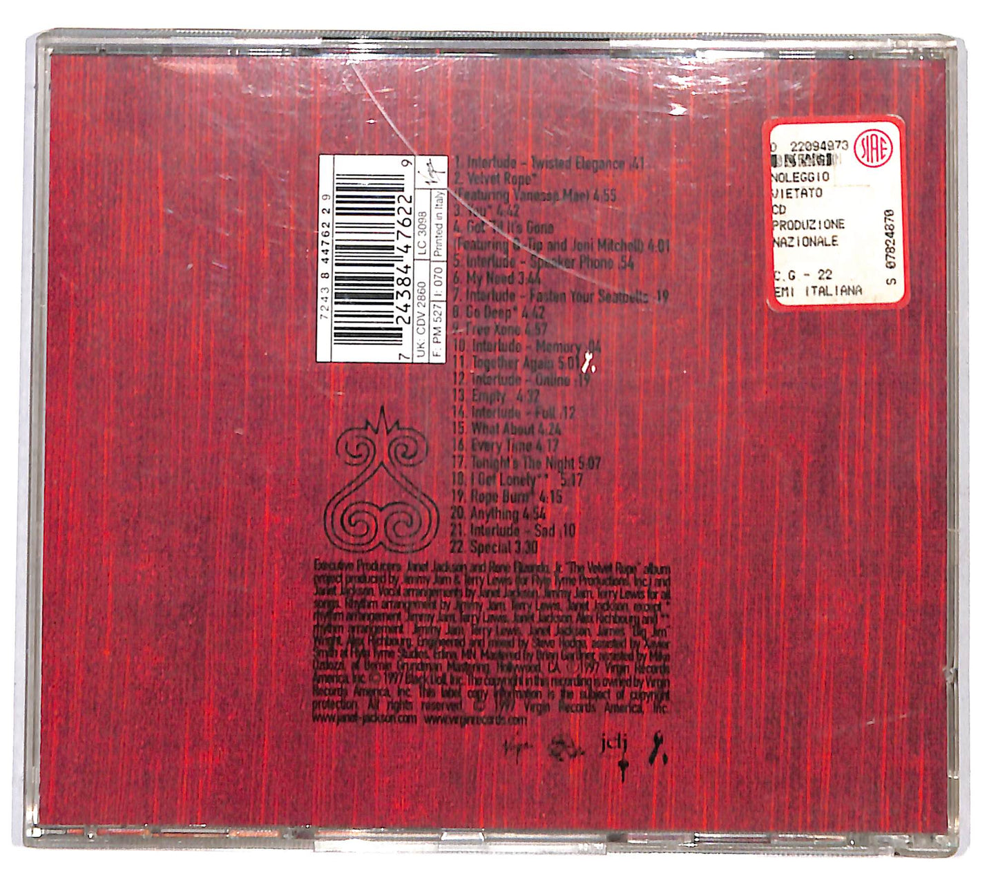 EBOND Janet - The Velvet Rope CD CD131767