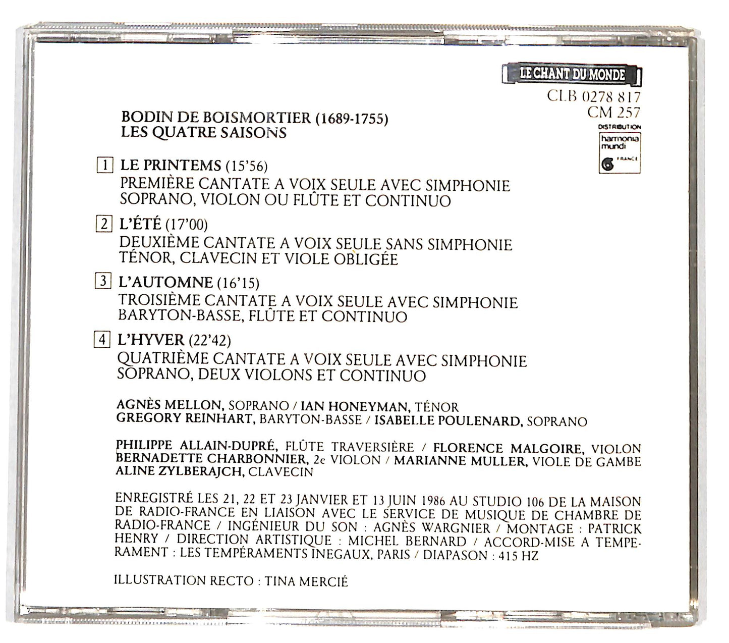 EBOND Boismortier - Quatre Saisons CD CD131803