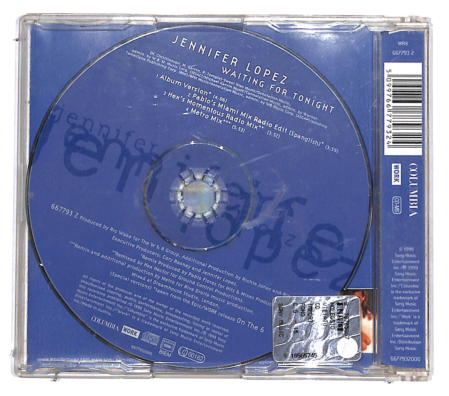 EBOND Jennifer Lopez - Waiting For Tonight CD CD131817