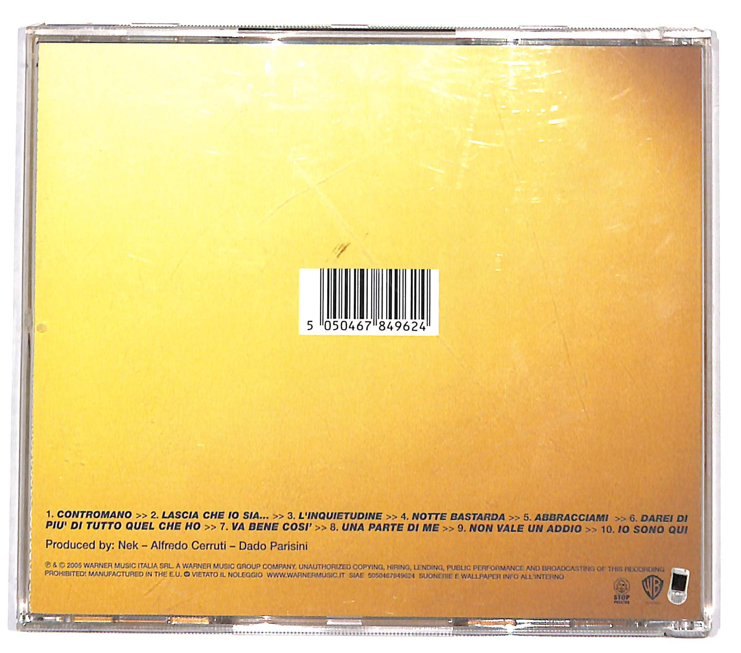 EBOND Nek - Una Parte Di Me CD CD131820