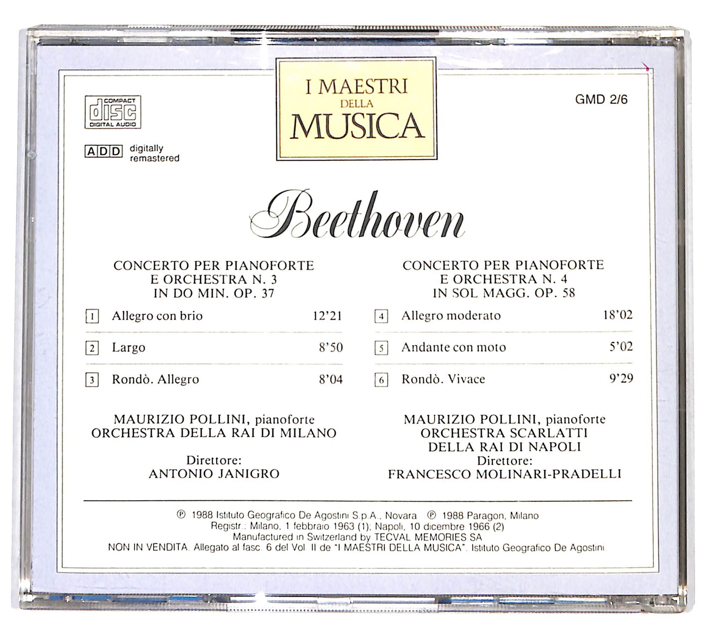 EBOND Beethoven - Concerto Per Pianoforte E Orch. N. 3 CD CD131855