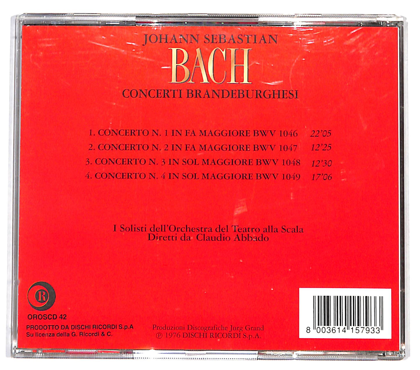 EBOND Bach - Concerti Brandeburghesi CD CD131907