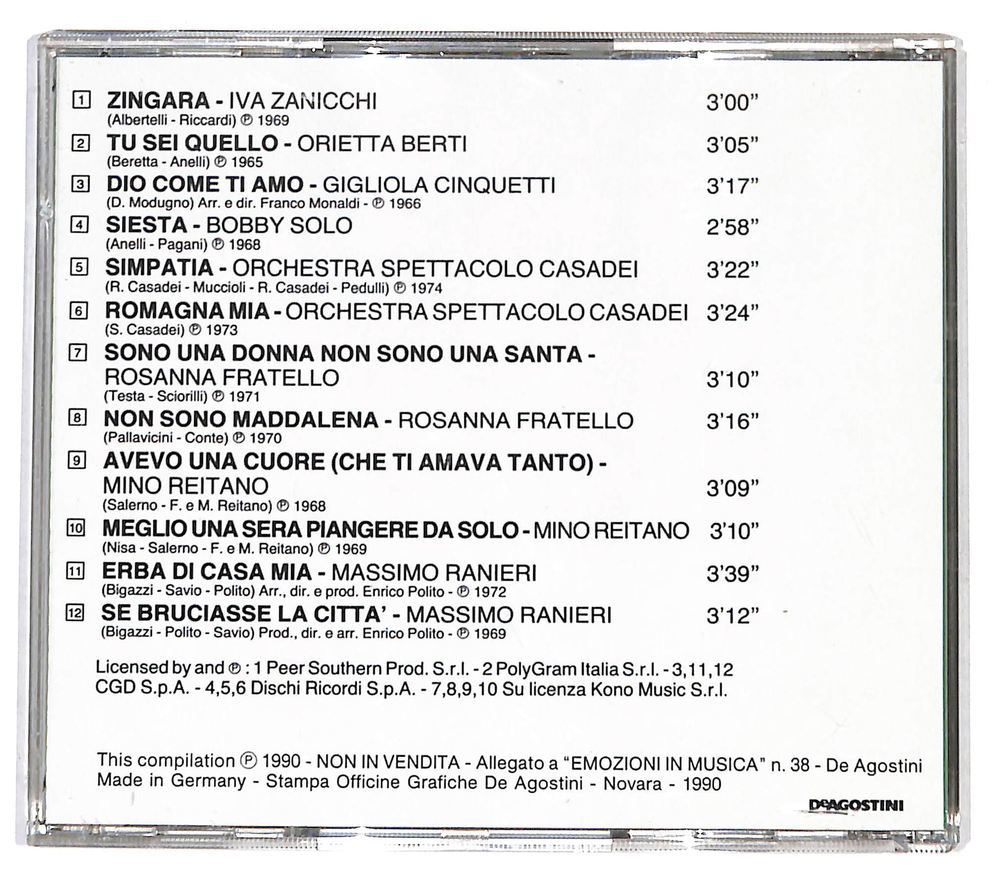 EBOND Various - Erba Di Casa Mia CD CD131917