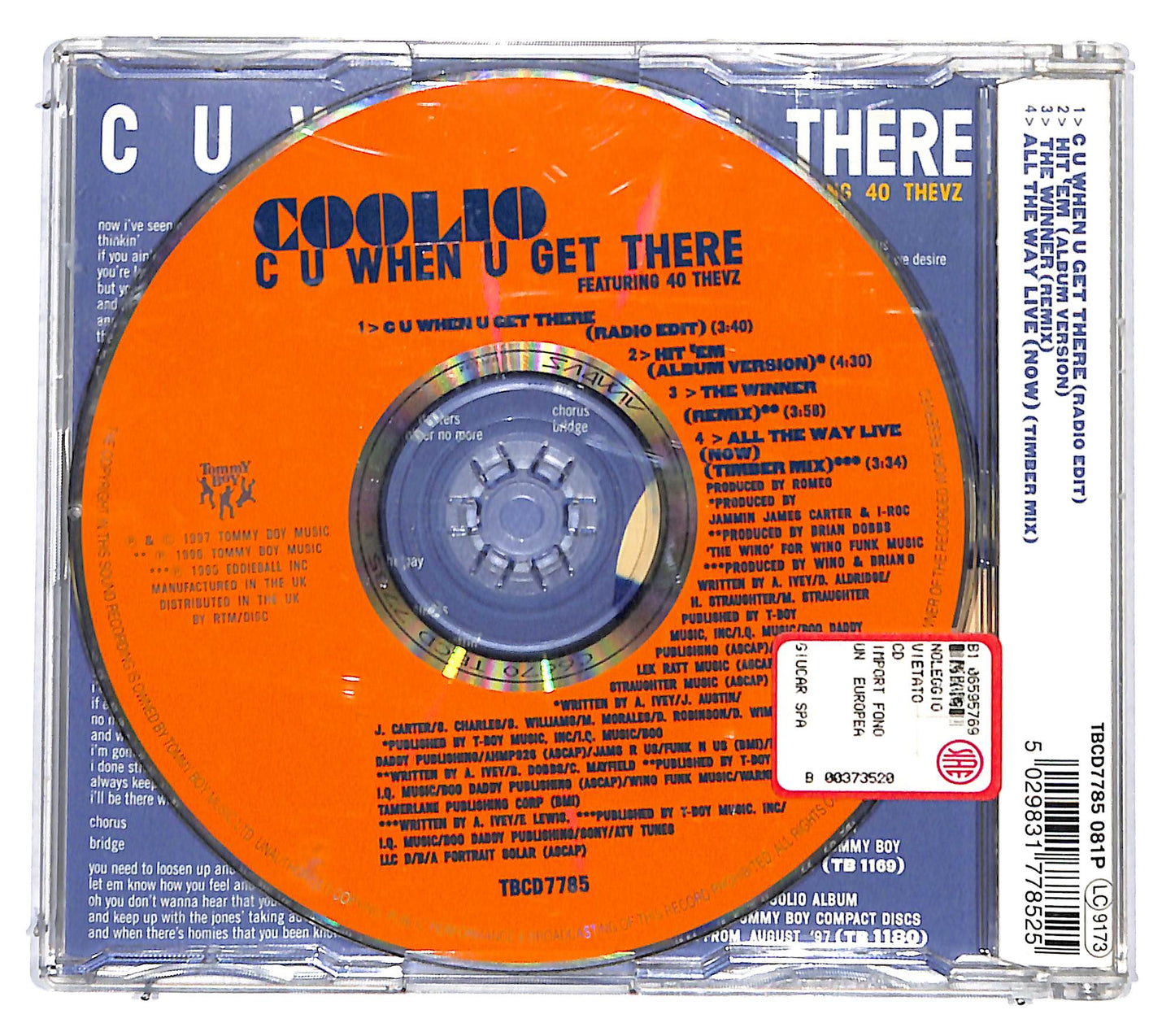 EBOND Coolio Featuring 40 Thevz - C U When U Get There CD CD131921