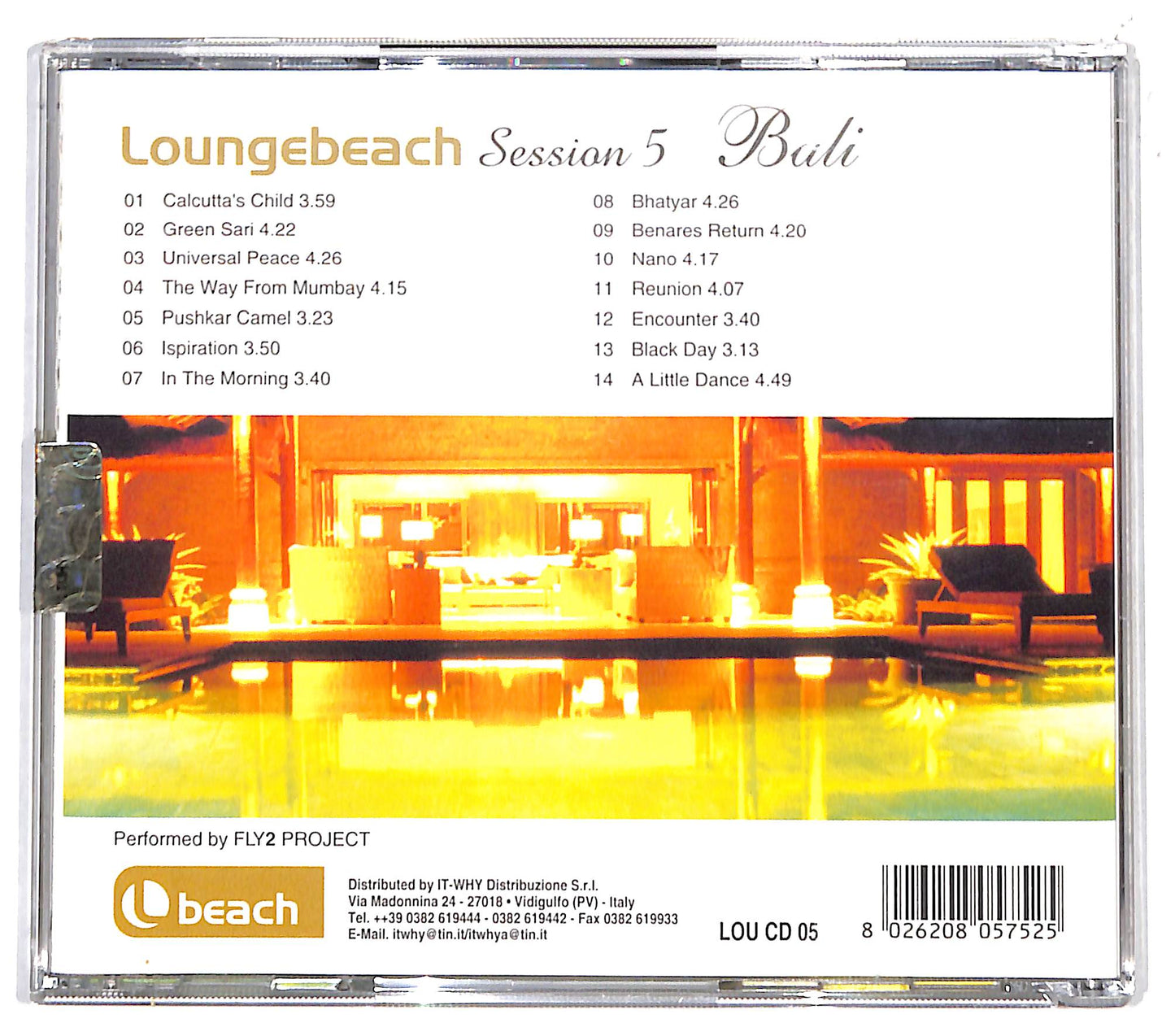 EBOND Fly2 Project - Loungebeach Session 5 Bali CD CD132027